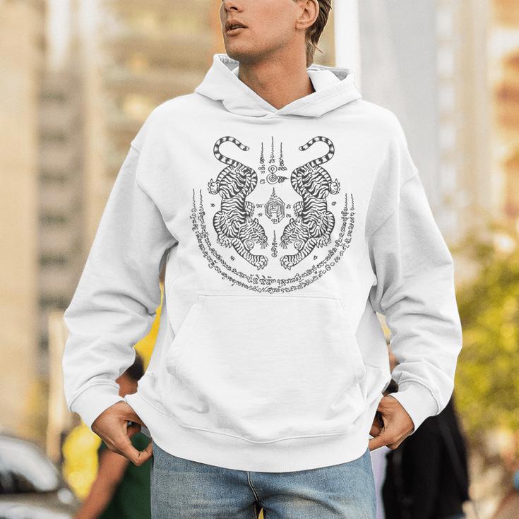 Twin Tiger Muay Thai Shorts Thailand Martial Arts Boxing Unisex Hoodie