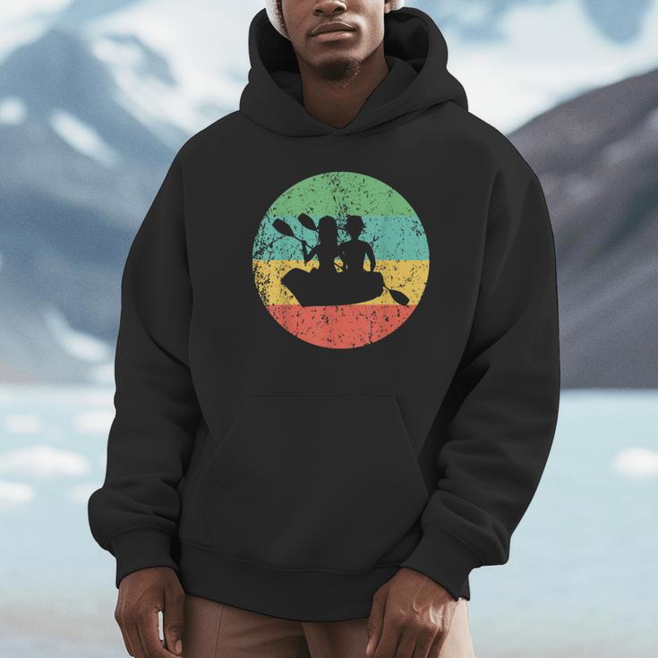 Canoeing Shirt Vintage Retro Canoe Unisex Hoodie