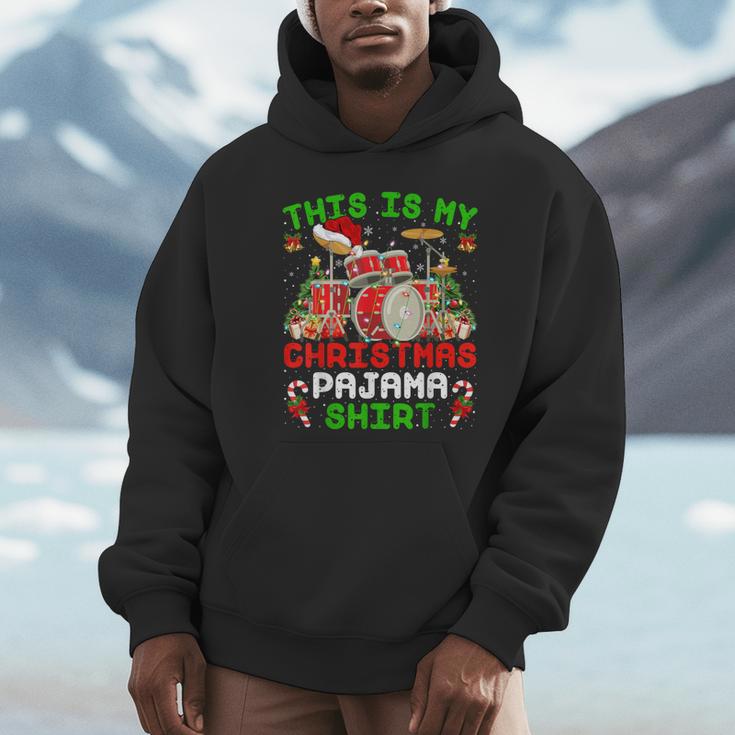 This Is My Christmas Pajama Shirt Drum Kit Christmas Unisex Hoodie This Is My Christmas Pajama Shirt Drum Kit Christmas Unisex Hoodie
