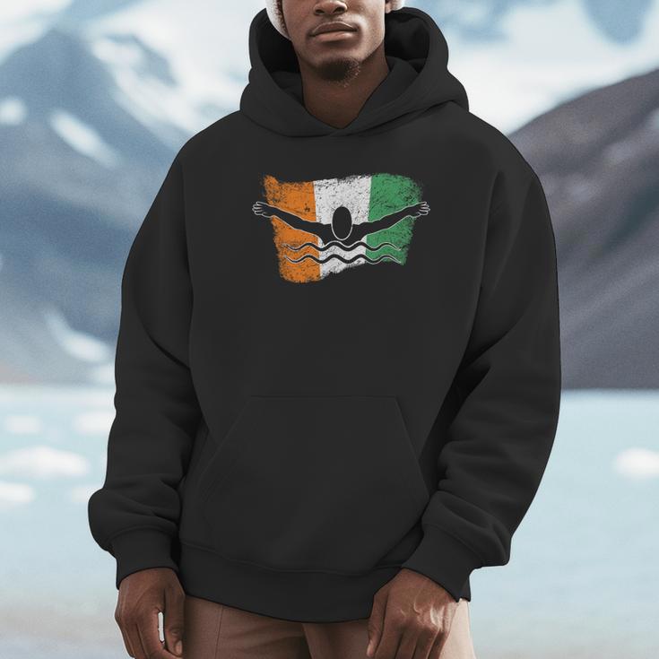 Cool Ireland Flag Vintage Irish Flag Swimmer Fly Swimming Unisex Hoodie Cool Ireland Flag Vintage Irish Flag Swimmer Fly Swimming Unisex Hoodie