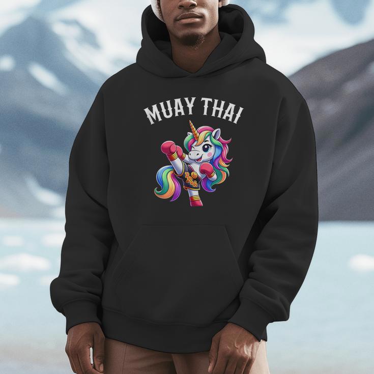 Cute Muay Thai Unicorn Unisex Hoodie Cute Muay Thai Unicorn Unisex Hoodie