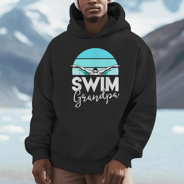 Grandpa Papa Swimming Meet Swimmer Swim Team Shirt Unisex Hoodie Grandpa Papa Swimming Meet Swimmer Swim Team Shirt Unisex Hoodie