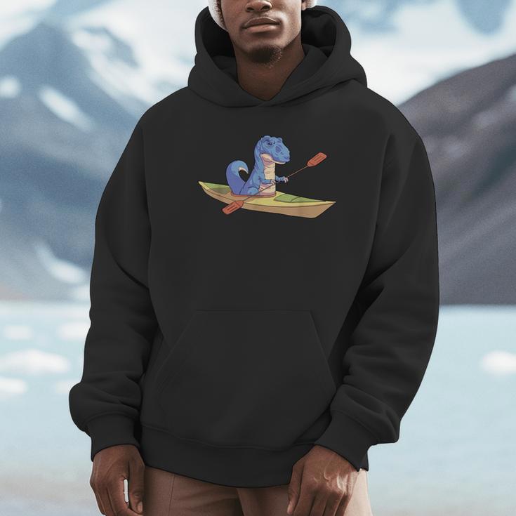 KayakRex Dinosaur Canoe Shirt Kayak For Children Unisex Hoodie