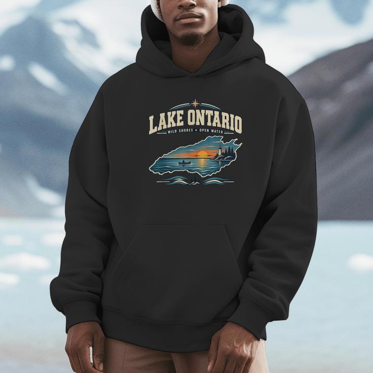 Lakes Lake Ontario Fishing Canoe Lighthouse Outdoor Unisex Hoodie Lakes Lake Ontario Fishing Canoe Lighthouse Outdoor Unisex Hoodie