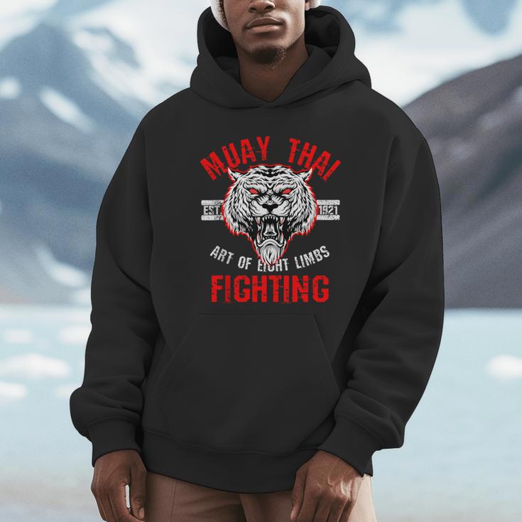 Muay Thai Art Of Eight Limbs Sak Yant Thai Boxing MMA Arts Unisex Hoodie