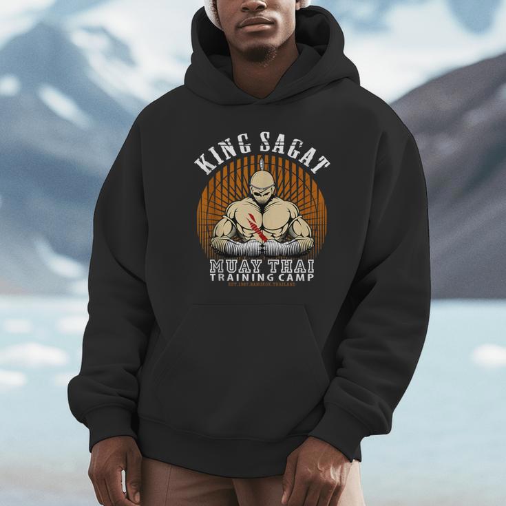 Muay Thai Boxing Training Gym Sagat Training Camp Unisex Hoodie Muay Thai Boxing Training Gym Sagat Training Camp Unisex Hoodie