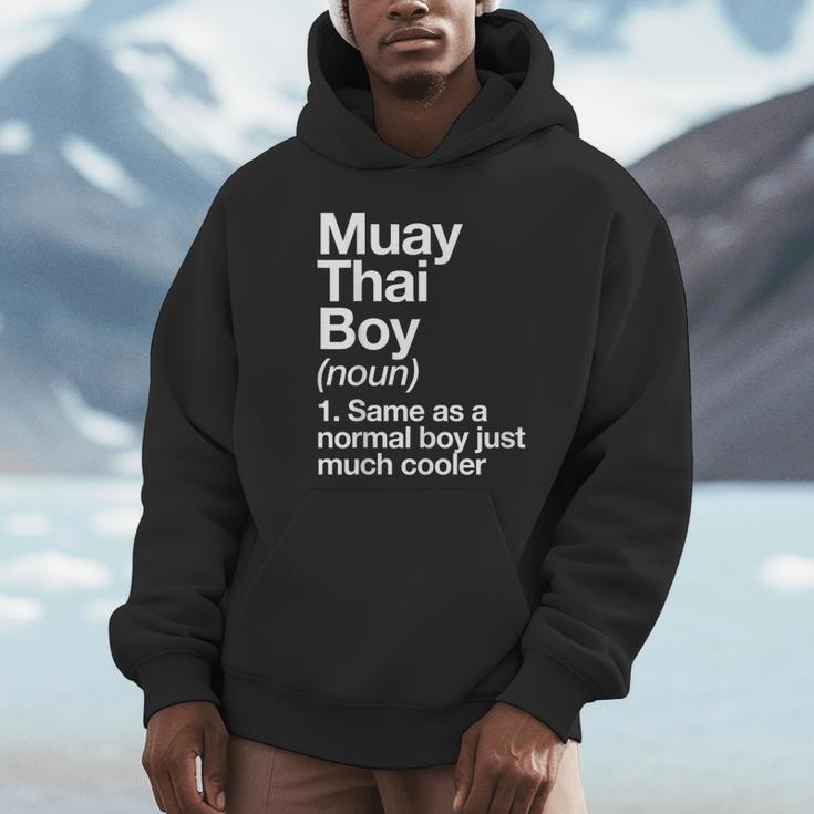 Muay Thai Boy Definition Martial Arts Sports Unisex Hoodie