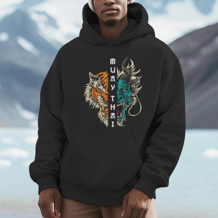 Muay Thai Dragon Tiger Unisex Hoodie Muay Thai Dragon Tiger Unisex Hoodie