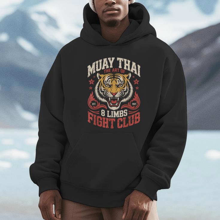 Muay Thai Fighter Tiger 8 Limbs Thai Boxing Unisex Hoodie