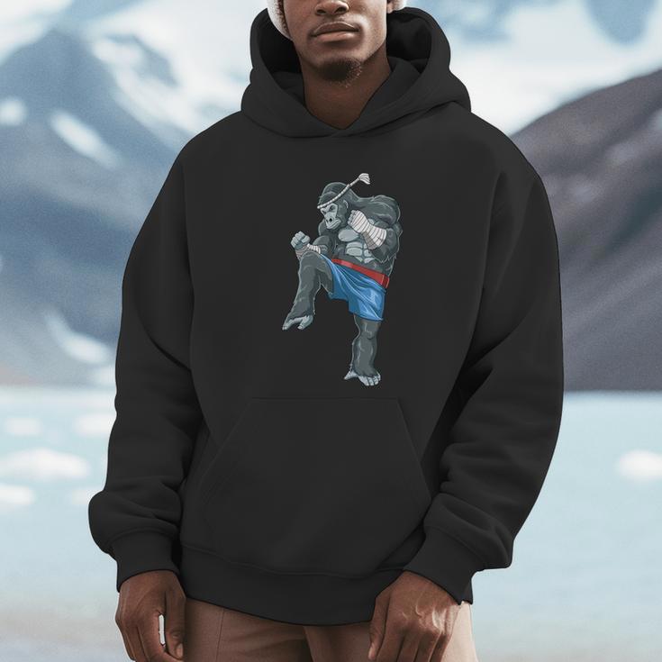 Muay Thai Gorilla Thai Boxing Unisex Hoodie Muay Thai Gorilla Thai Boxing Unisex Hoodie