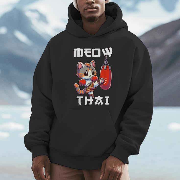 Muay Thai Meow Thai & Thai Boxing Muay Thai Cat Unisex Hoodie Muay Thai Meow Thai & Thai Boxing Muay Thai Cat Unisex Hoodie