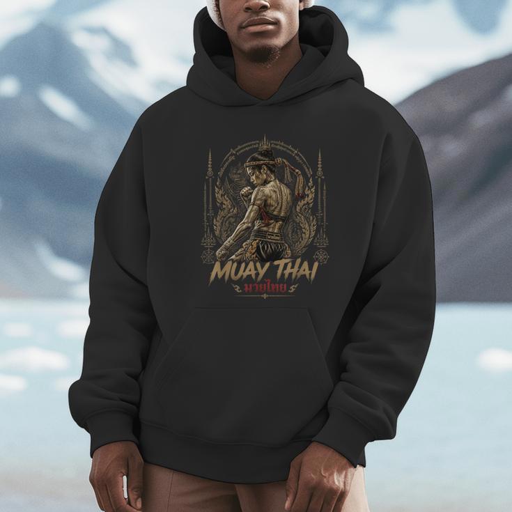 Old School Muay Thai Student Thai Boxing Fighter Unisex Hoodie