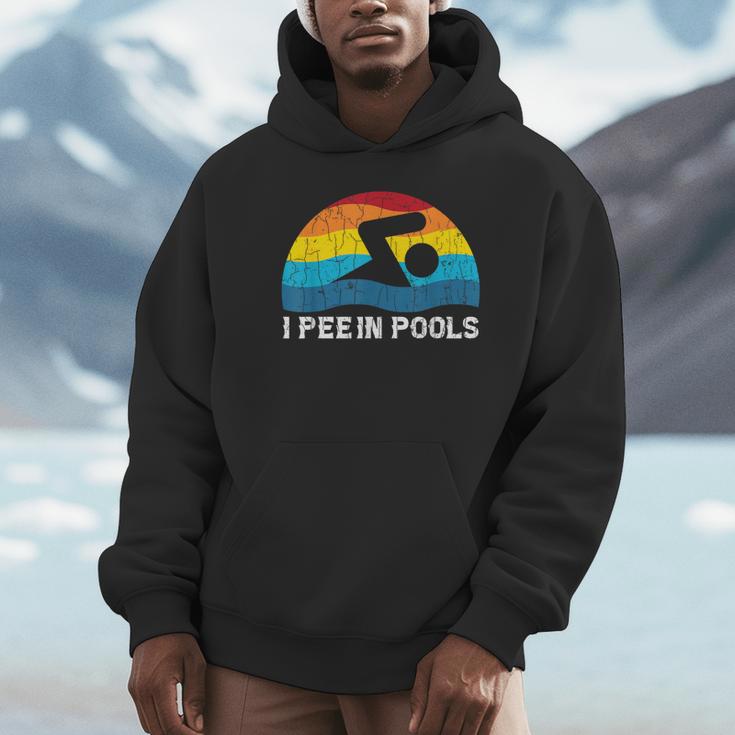 I Pee In Pools Swimmer Swimming Coach Player Graphic Unisex Hoodie I Pee In Pools Swimmer Swimming Coach Player Graphic Unisex Hoodie