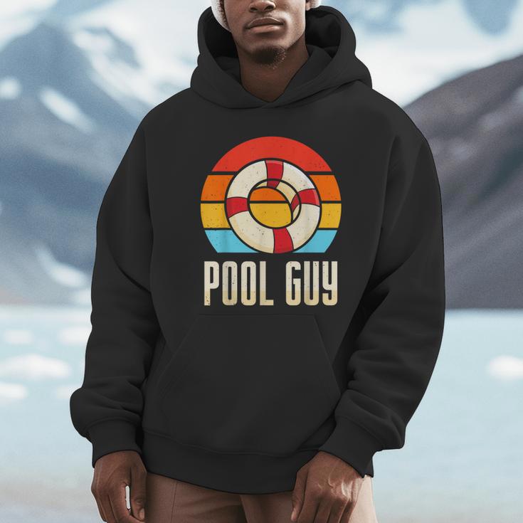 Pool Guy Swimming Attendant Attendants Rescuer Unisex Hoodie