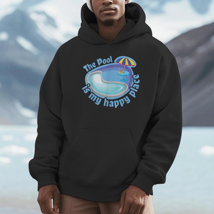 The Pool Is My Happy PlaceShirt Summer Swimming Tee Unisex Hoodie The Pool Is My Happy PlaceShirt Summer Swimming Tee Unisex Hoodie