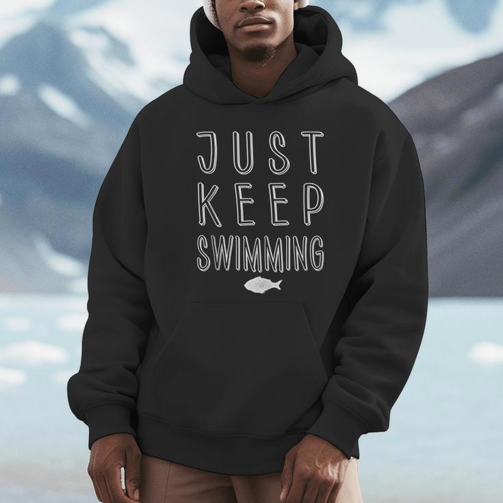 Pretty Fish Just Keep Swimming Unisex Hoodie Pretty Fish Just Keep Swimming Unisex Hoodie