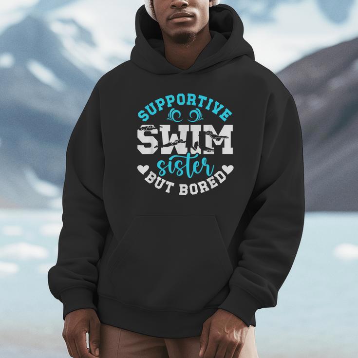 Swim Sister Supportive Swimming Sister Of A Swimmer Sis Unisex Hoodie Swim Sister Supportive Swimming Sister Of A Swimmer Sis Unisex Hoodie
