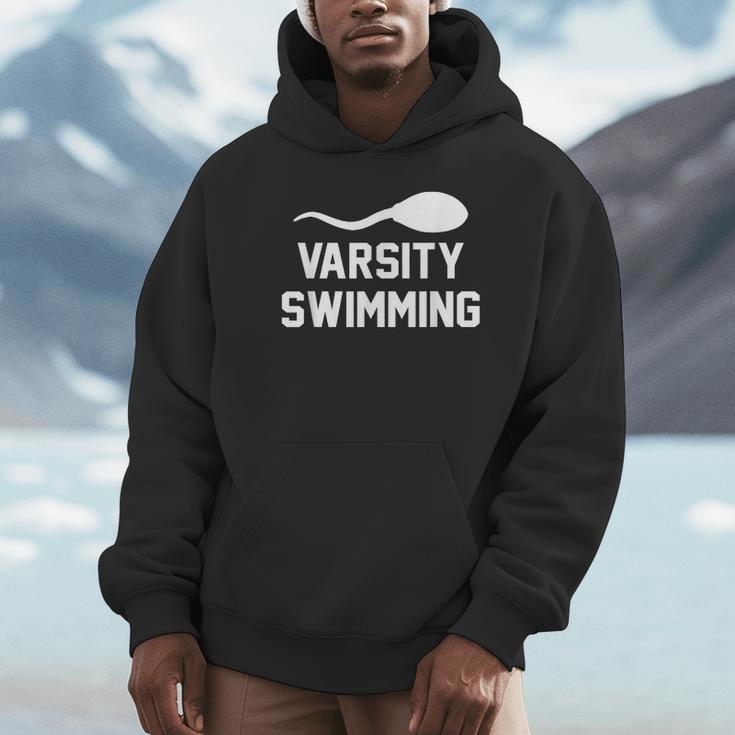 Varsity Swimming For Men Women Unisex Hoodie
