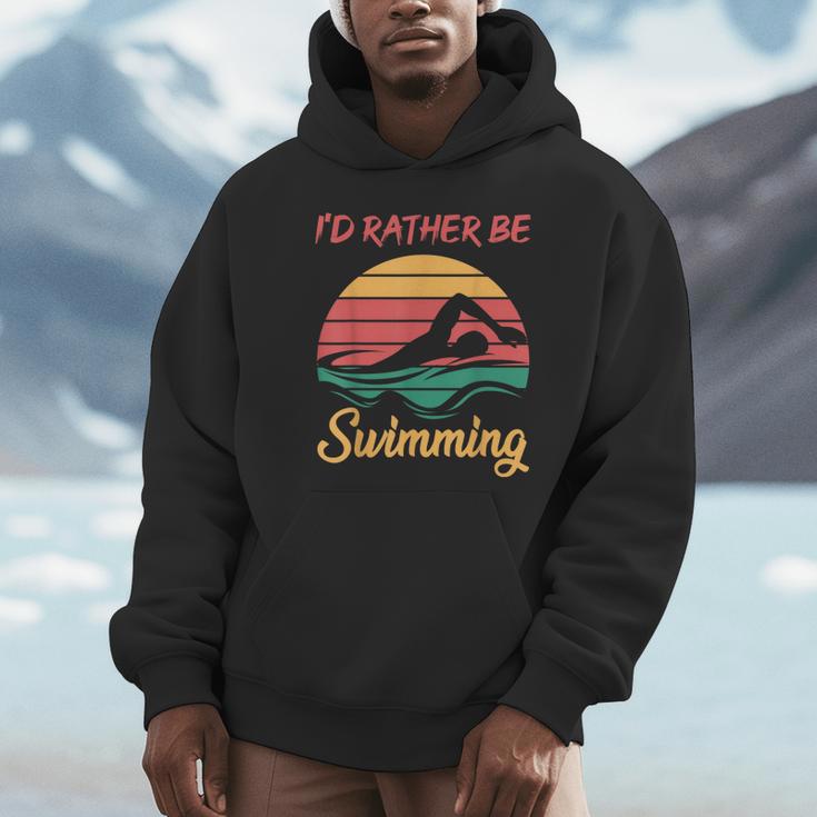 Water Rat Water Sports Hobby Swimming Club Swimming Unisex Hoodie