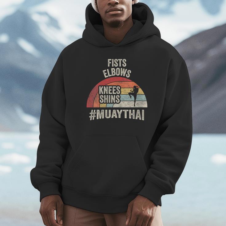 Women's Retro Muay Thai Martial Arts Fighter Graphic Unisex Hoodie Women's Retro Muay Thai Martial Arts Fighter Graphic Unisex Hoodie