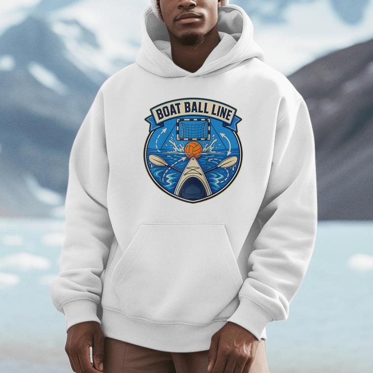 Boat Ball LINE Kayak Polo Canoe Team Raglan Baseball Tee Unisex Hoodie