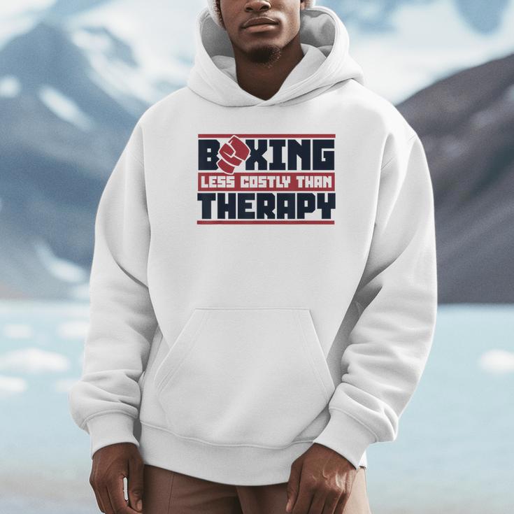 Boxing Less Costly Than Therapy Muay Thai Boxing Unisex Hoodie Boxing Less Costly Than Therapy Muay Thai Boxing Unisex Hoodie