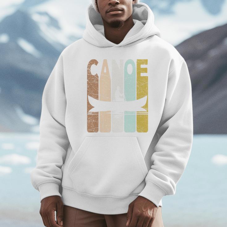 Canoe Vintage Canoeing Retro Canoe Paddling Premium Tri-Blend Unisex Hoodie