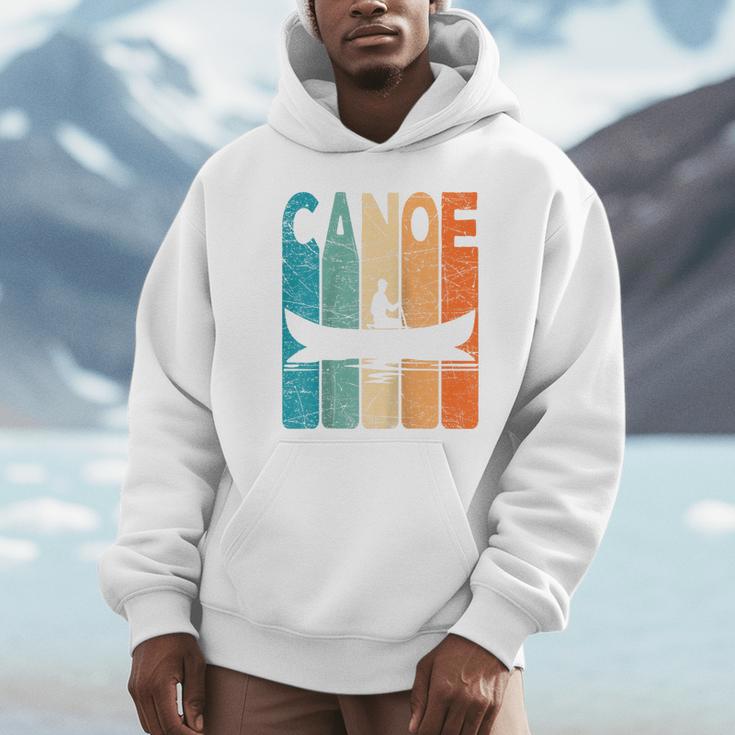 Canoe Vintage Canoeing Retro Canoe Paddling Raglan Baseball Tee Unisex Hoodie