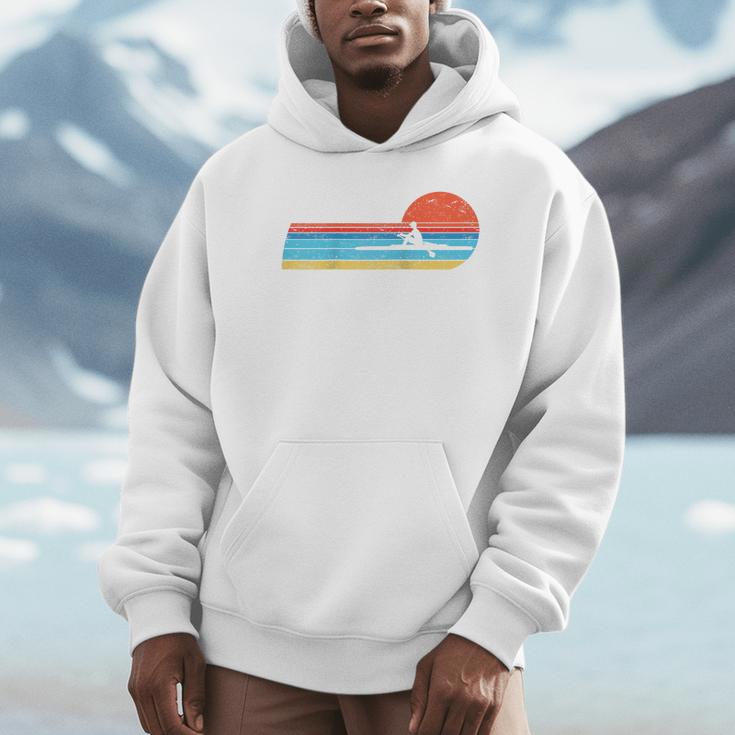 Canoes-Rowing Canoe-Rower Canoeing-Canoeist Vintage Canoes Raglan Baseball Tee Unisex Hoodie