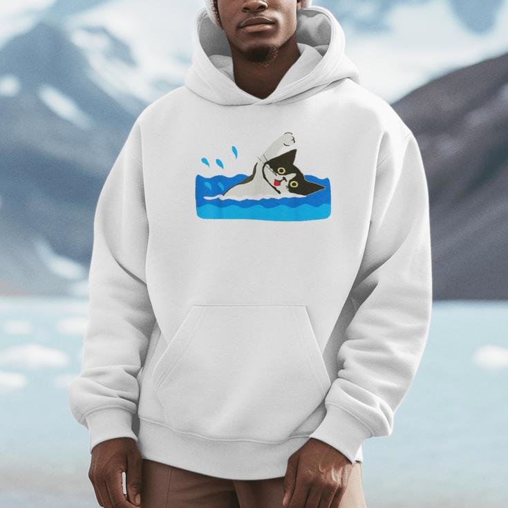 Cat Swimming Pool Unisex Hoodie Cat Swimming Pool Unisex Hoodie