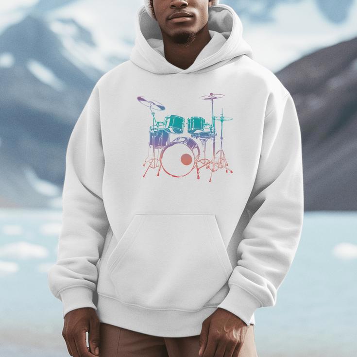 Drum Kit Drummer Graphic Sweatshirt Unisex Hoodie