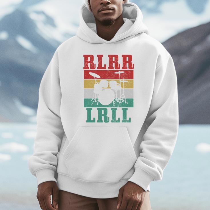 Drummer RLRR LRLL Vintage Drum Kit Sweatshirt Unisex Hoodie