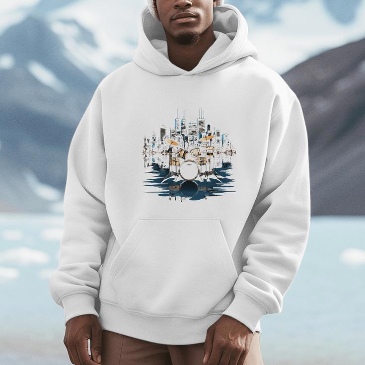 Drumset Drum Kit Music Drummer Drumming Unisex Hoodie Drumset Drum Kit Music Drummer Drumming Unisex Hoodie