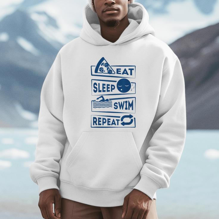 Eat Sleep Swimming Repeat Swimming Unisex Hoodie Eat Sleep Swimming Repeat Swimming Unisex Hoodie