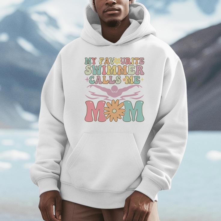 Favourite Swimmer Calls Me Mom Swimming Mom Female Swimmer Unisex Hoodie