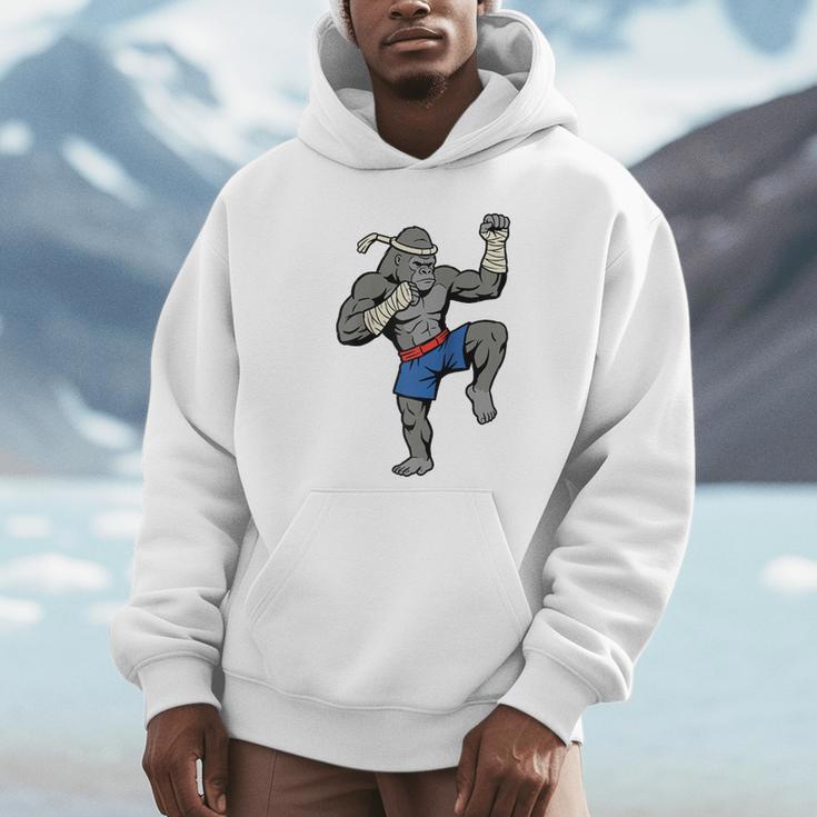Gorilla Muay Thai Combat Sport Fighter Martial Arts 8 Limbs Raglan Baseball Tee Unisex Hoodie Gorilla Muay Thai Combat Sport Fighter Martial Arts 8 Limbs Raglan Baseball Tee Unisex Hoodie