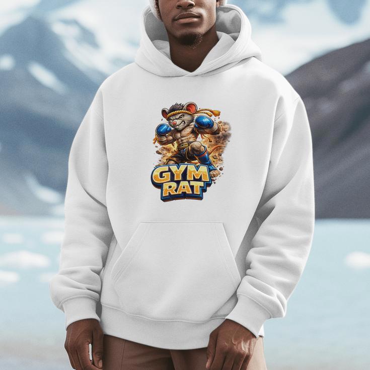 Gym Rat Kickboxing Nak Muay Thai Boxing Fighter Unisex Hoodie