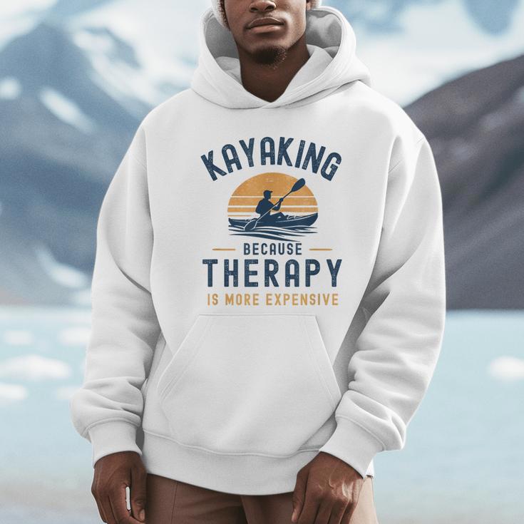 Kayaking Therapy Kayaker Canoe Paddle Lake River Unisex Hoodie Kayaking Therapy Kayaker Canoe Paddle Lake River Unisex Hoodie