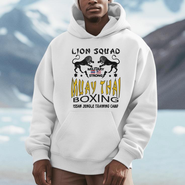LION SQUAD THAILAND KICKBOXING MUAY THAI MMA TRAINING Unisex Hoodie LION SQUAD THAILAND KICKBOXING MUAY THAI MMA TRAINING Unisex Hoodie