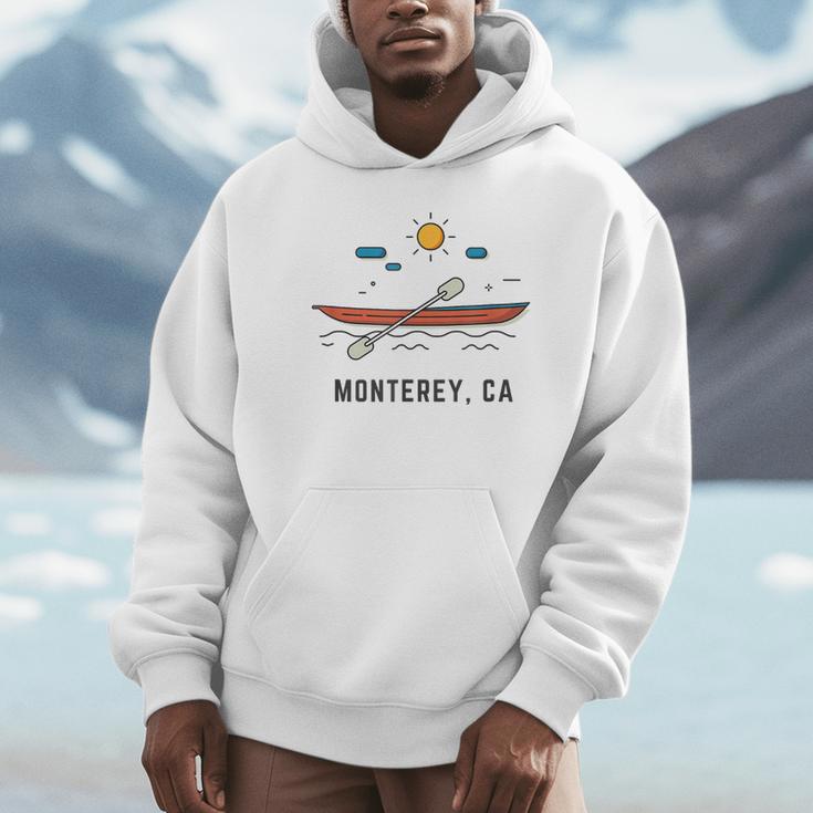 Monterey California Kayak Canoe Paddling Outdoor Unisex Hoodie Monterey California Kayak Canoe Paddling Outdoor Unisex Hoodie