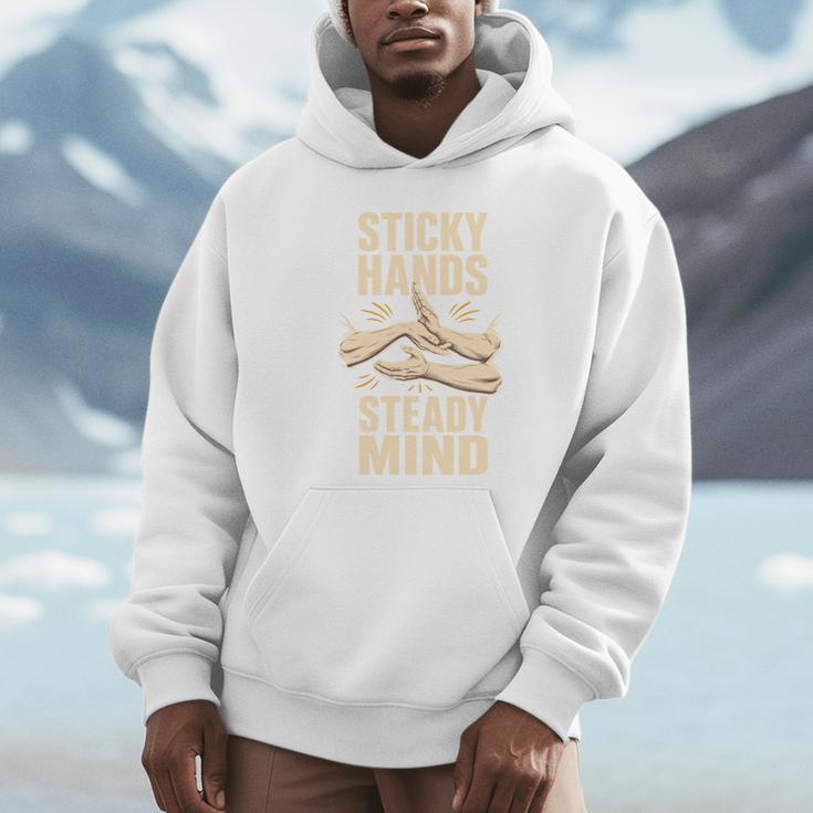 Sticky Hands Steady Mind Muay Thai Boxing Unisex Hoodie Sticky Hands Steady Mind Muay Thai Boxing Unisex Hoodie