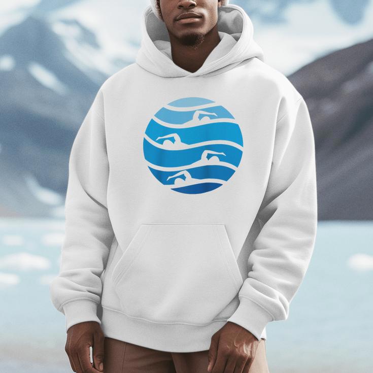 Swimming Freestyle Raglan Baseball Tee Unisex Hoodie Swimming Freestyle Raglan Baseball Tee Unisex Hoodie