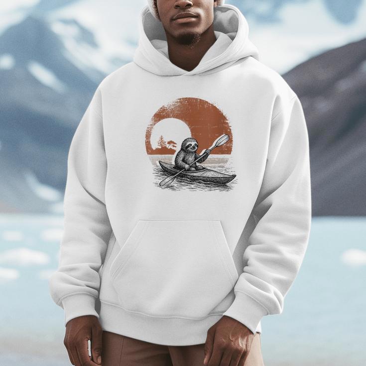 Women's Kayaking Sloth Kayak Kayaker Canoe Paddling Unisex Hoodie