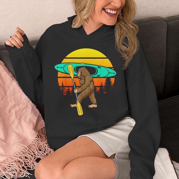 Bigfoot Kayak Paddling Lake Rafts Inflatable Canoe Sasquatch Unisex Hoodie Bigfoot Kayak Paddling Lake Rafts Inflatable Canoe Sasquatch Unisex Hoodie