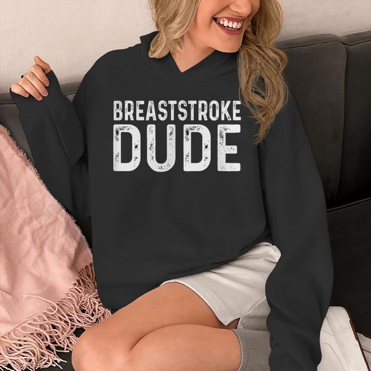 Breaststroke Swimming Dude Distressed Swim Swimmer Pool Unisex Hoodie