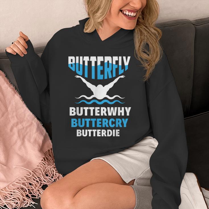 Butterfly Butterwhy Buttercry Swimming Swimmer Unisex Hoodie Butterfly Butterwhy Buttercry Swimming Swimmer Unisex Hoodie