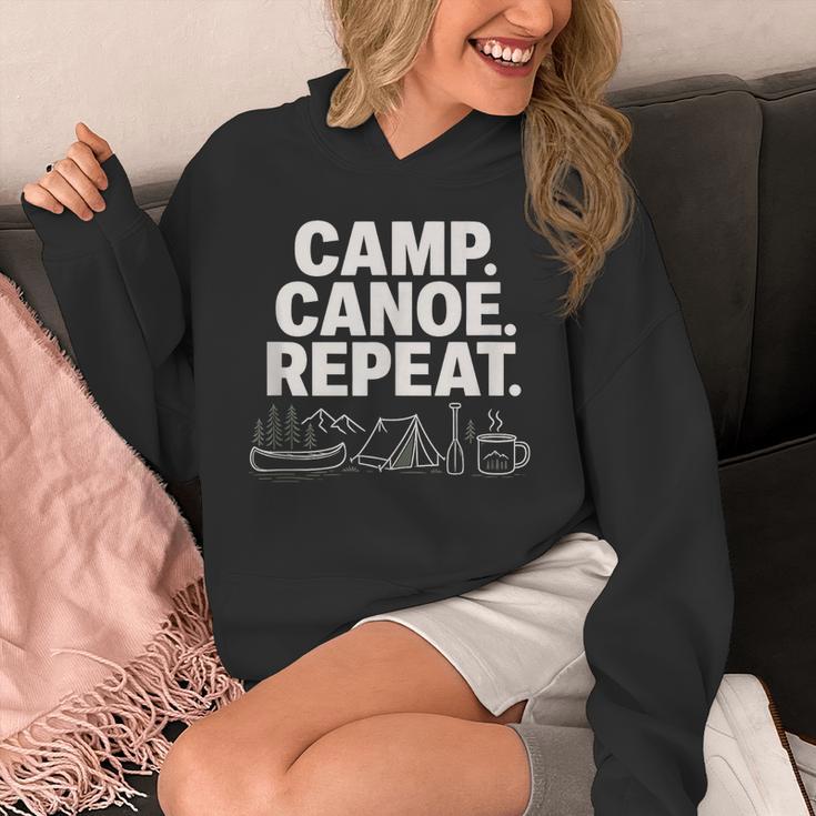Camp Canoe Repeat Outdoor Adventure Unisex Hoodie