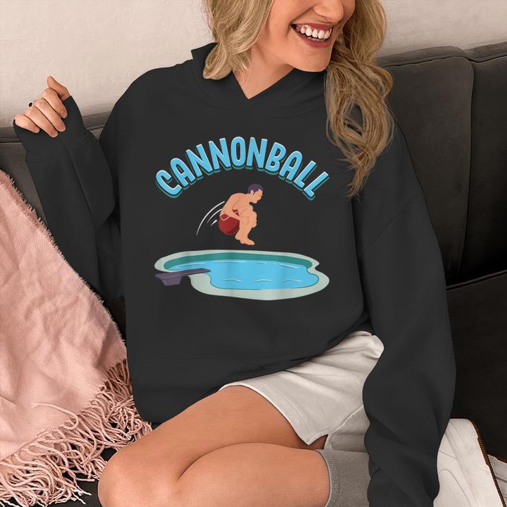 Cannonball Swimming Pool Fun Diving Diver Swimmer Cool Unisex Hoodie
