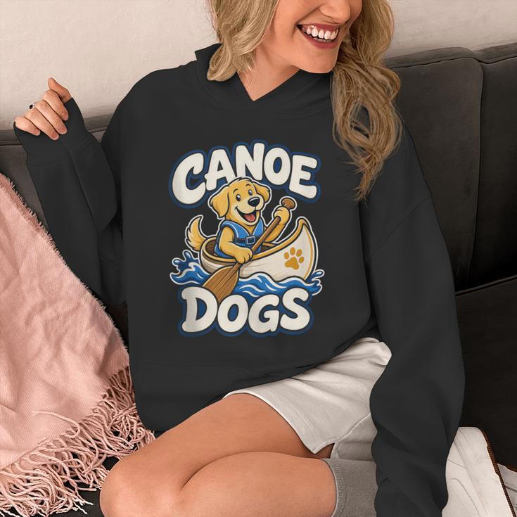 Canoe Dogs Golden Retriever Paddling Graphic Unisex Hoodie Canoe Dogs Golden Retriever Paddling Graphic Unisex Hoodie