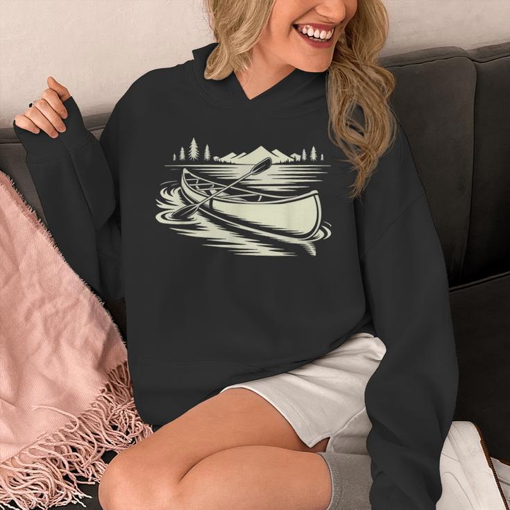 Canoe Tripper Loading Portage Pack First Light Unisex Hoodie